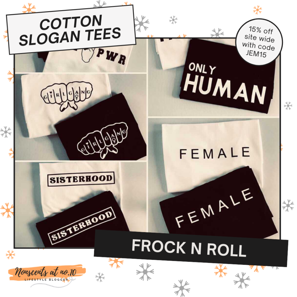 Christmas gift guide Cotton organic slogan tees