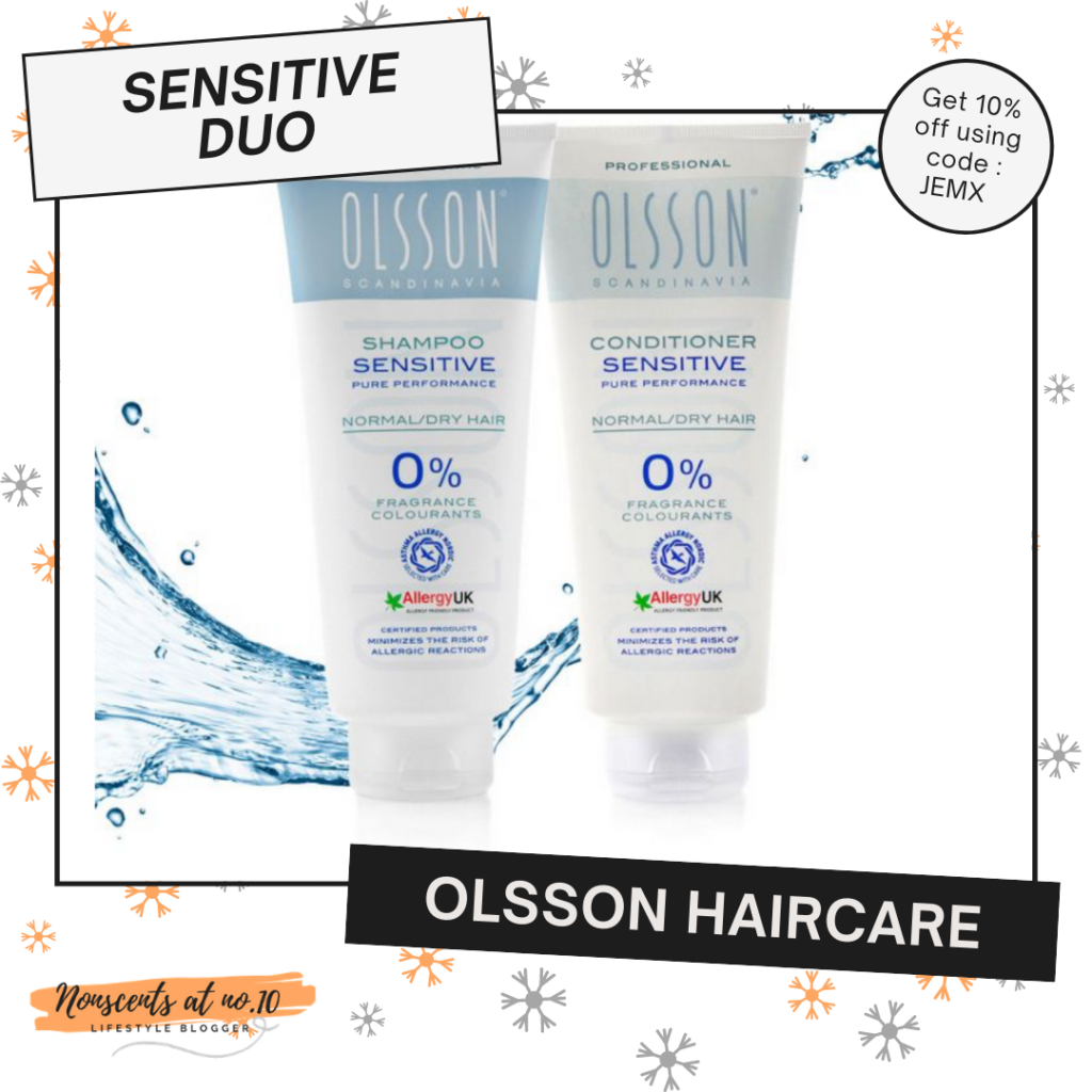 christmas gift guide allergy Olsson Haircare shampoo duo